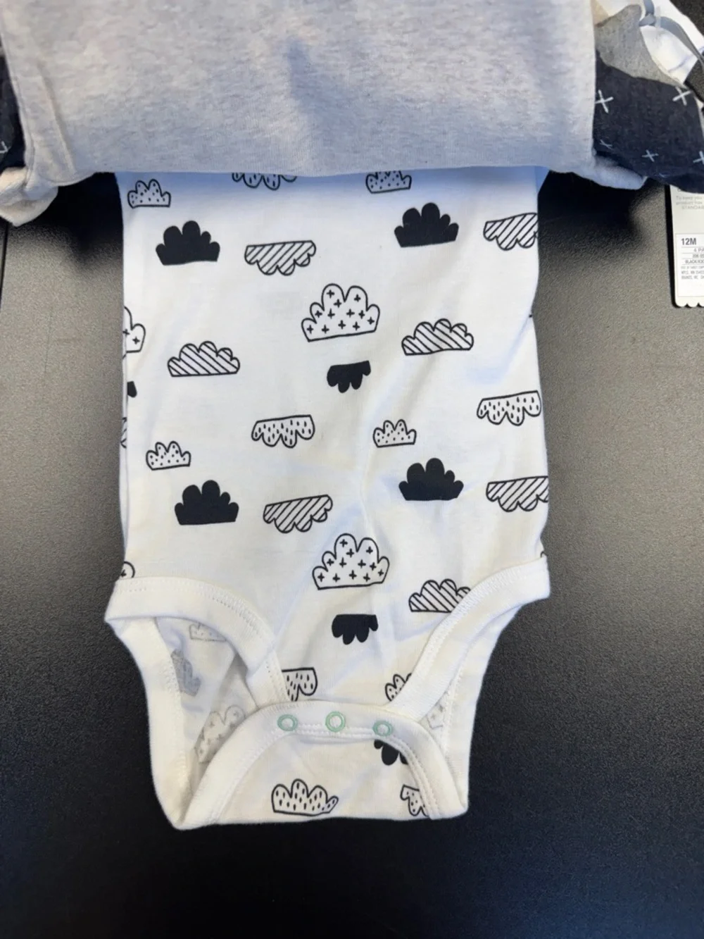 Carter's Gray 'Hello Sunshine' Short-Sleeve Baby One-Piece